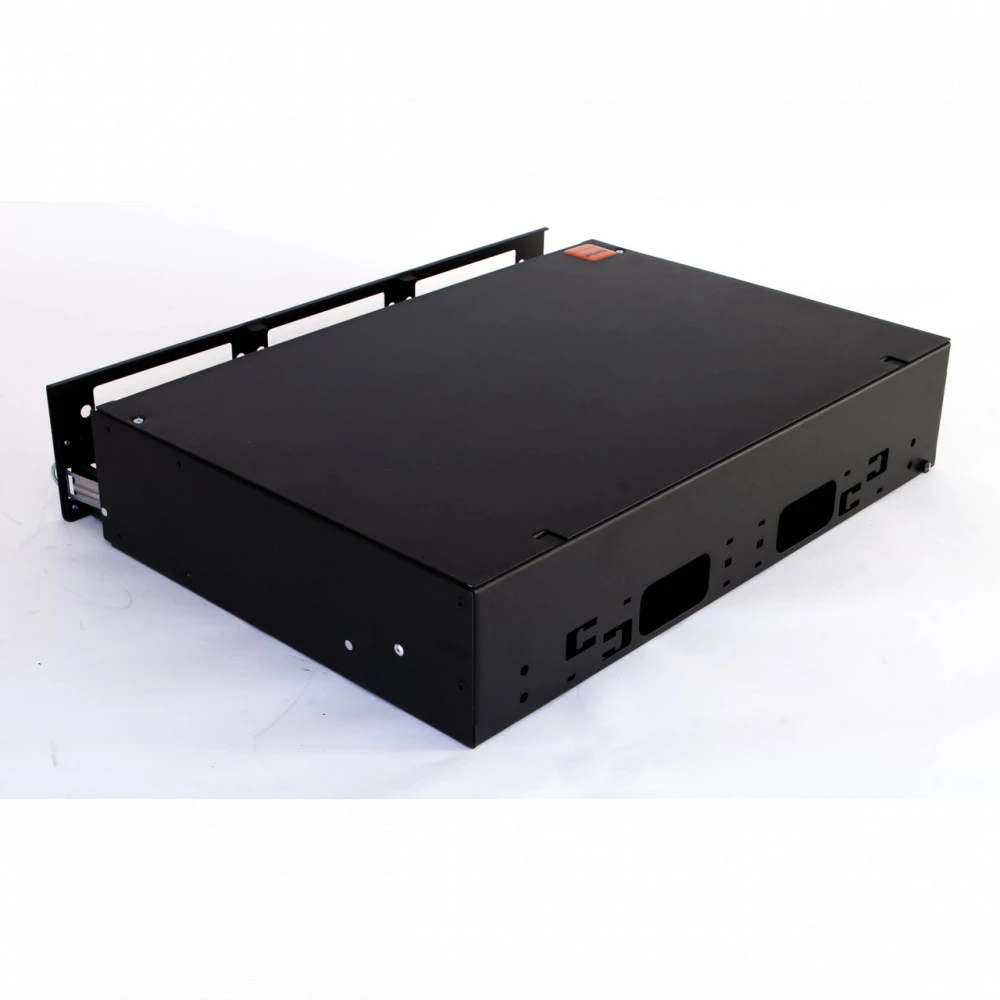 Аксессуар для оптических сетей Hyperline FO-19V-2U-6xSLT-W130H30-48UN-BK