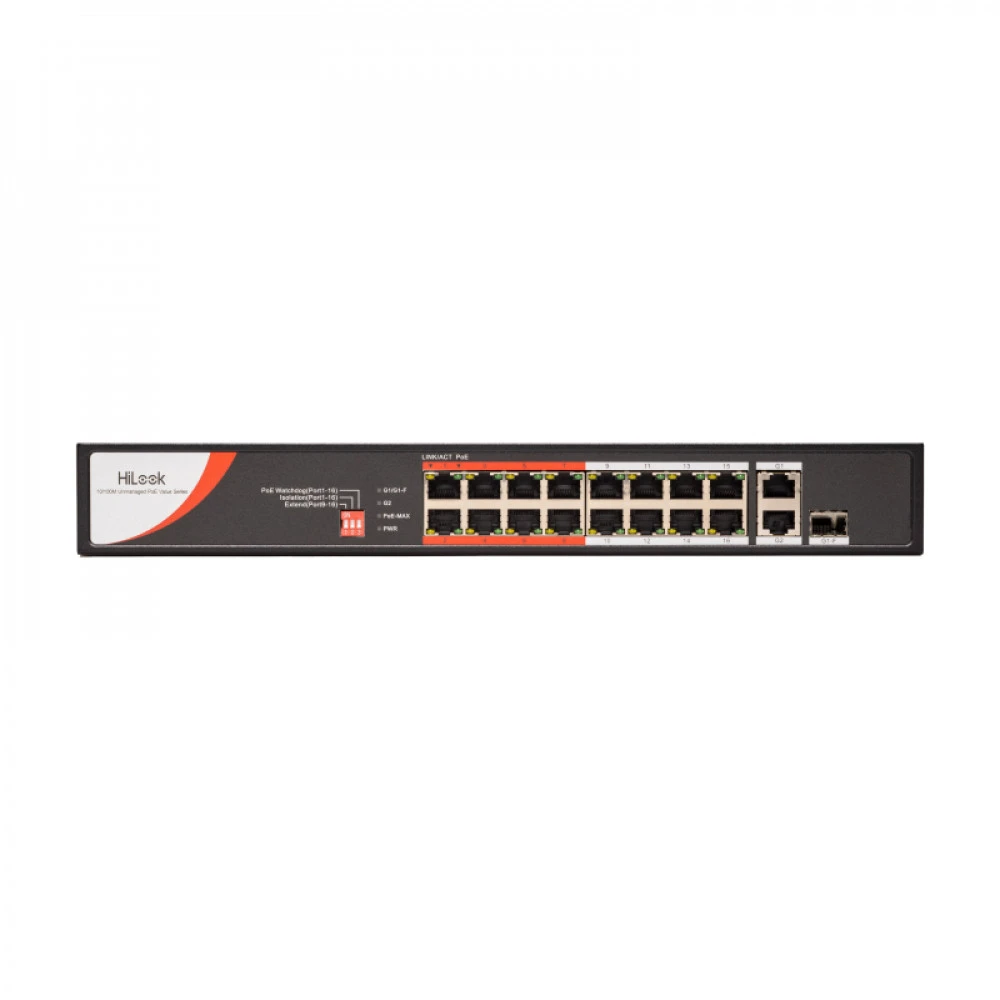 Коммутатор Hikvision NS-0318P-130(C) 301803816 1000 Base-T (1000 мбит/с), 1 SFP порт