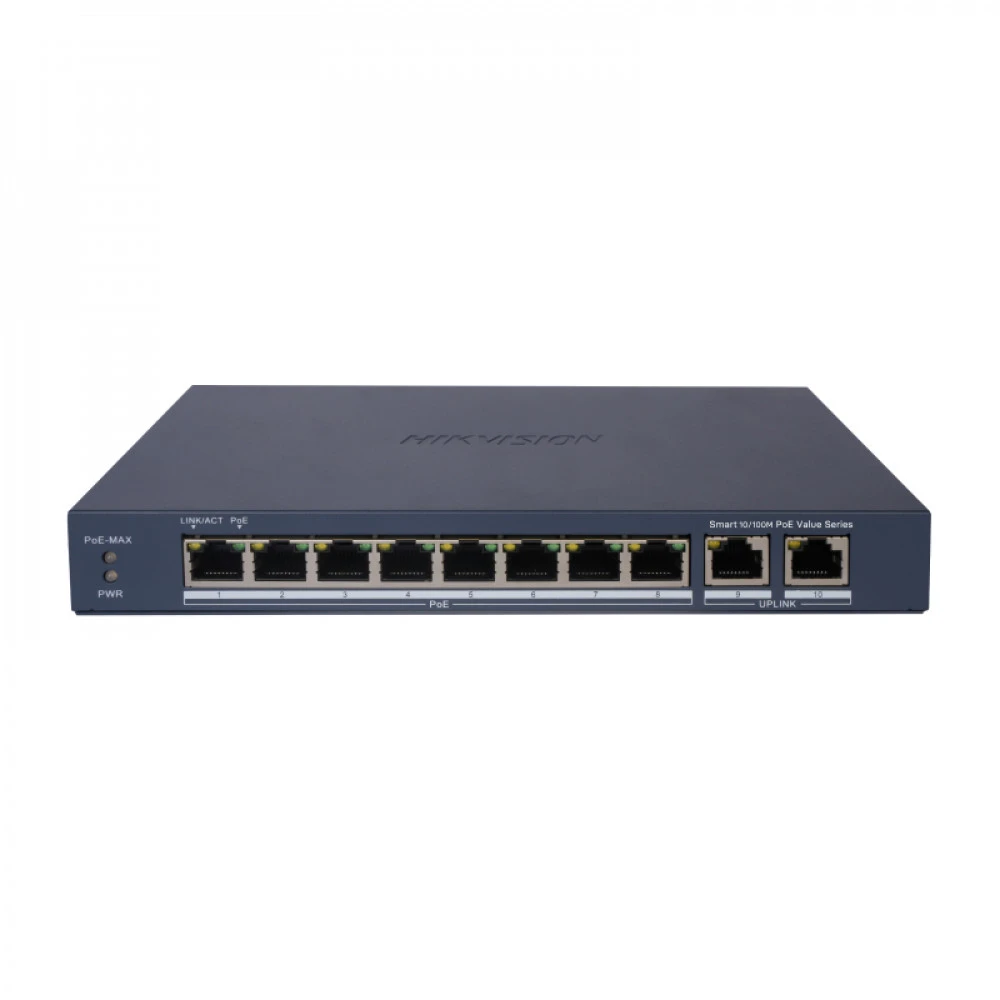 Коммутатор Hikvision DS-3E1310P-EI/M(B) 301803565 100 Base-T (100 мбит/с)