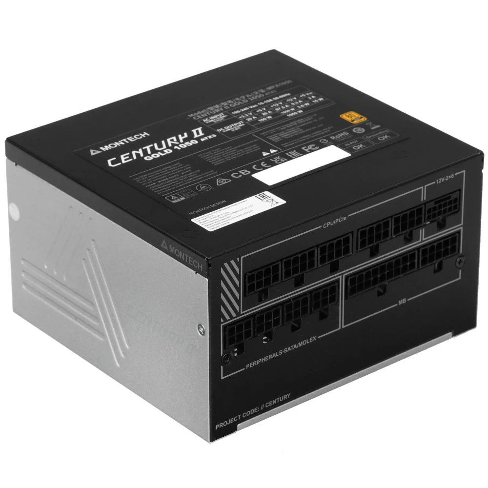 Блок питания Montech CENTURY II 1050W 1050 Вт, 80+ Gold