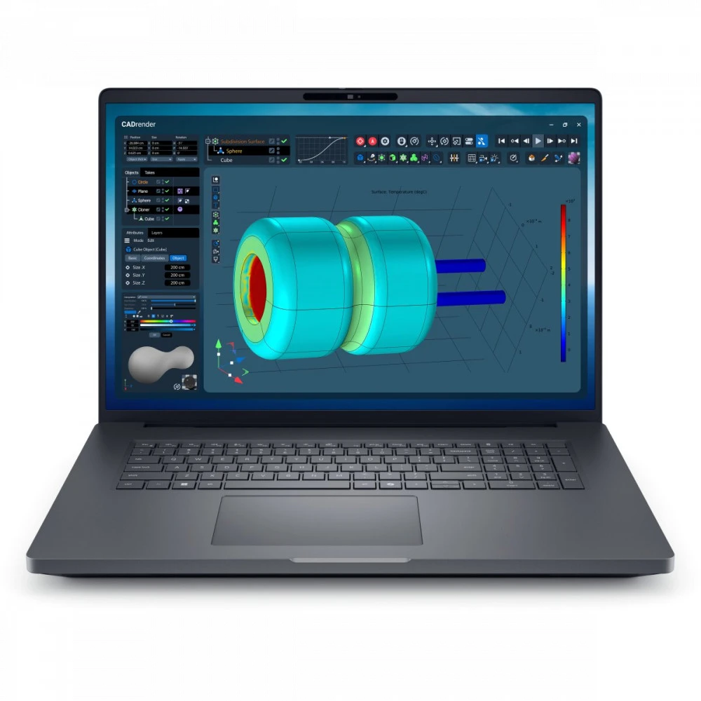 Мобильная рабочая станция Dell Pro Max 18 Plus MB18250 BTO104_MB18250_EMEA 18, WQXGA 2560x1600, Intel, Core Ultra 7, 32, SSD