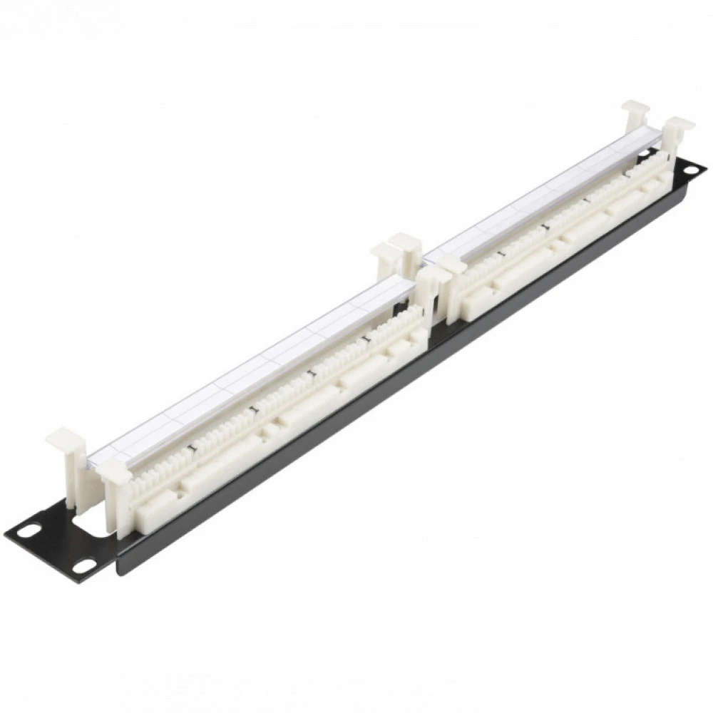 Оптический кросс Hyperline 100 парная кросс-панель 110 типа, 19" 1U (без модулей) 110C-19-100P-1U