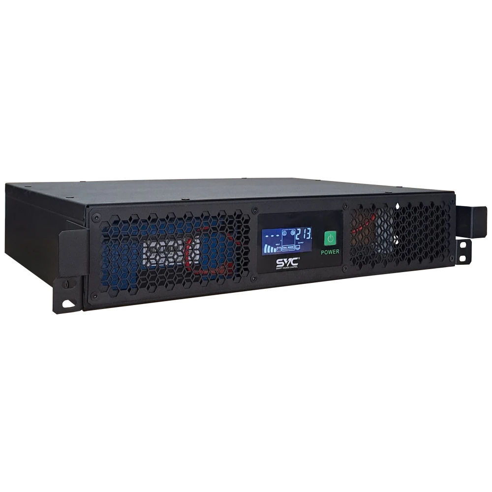 Источник бесперебойного питания SVC RTO-1.5K-LCD/R2 Линейно-интерактивные, Стоечный (Rack), 1500 ВА, 900 Вт