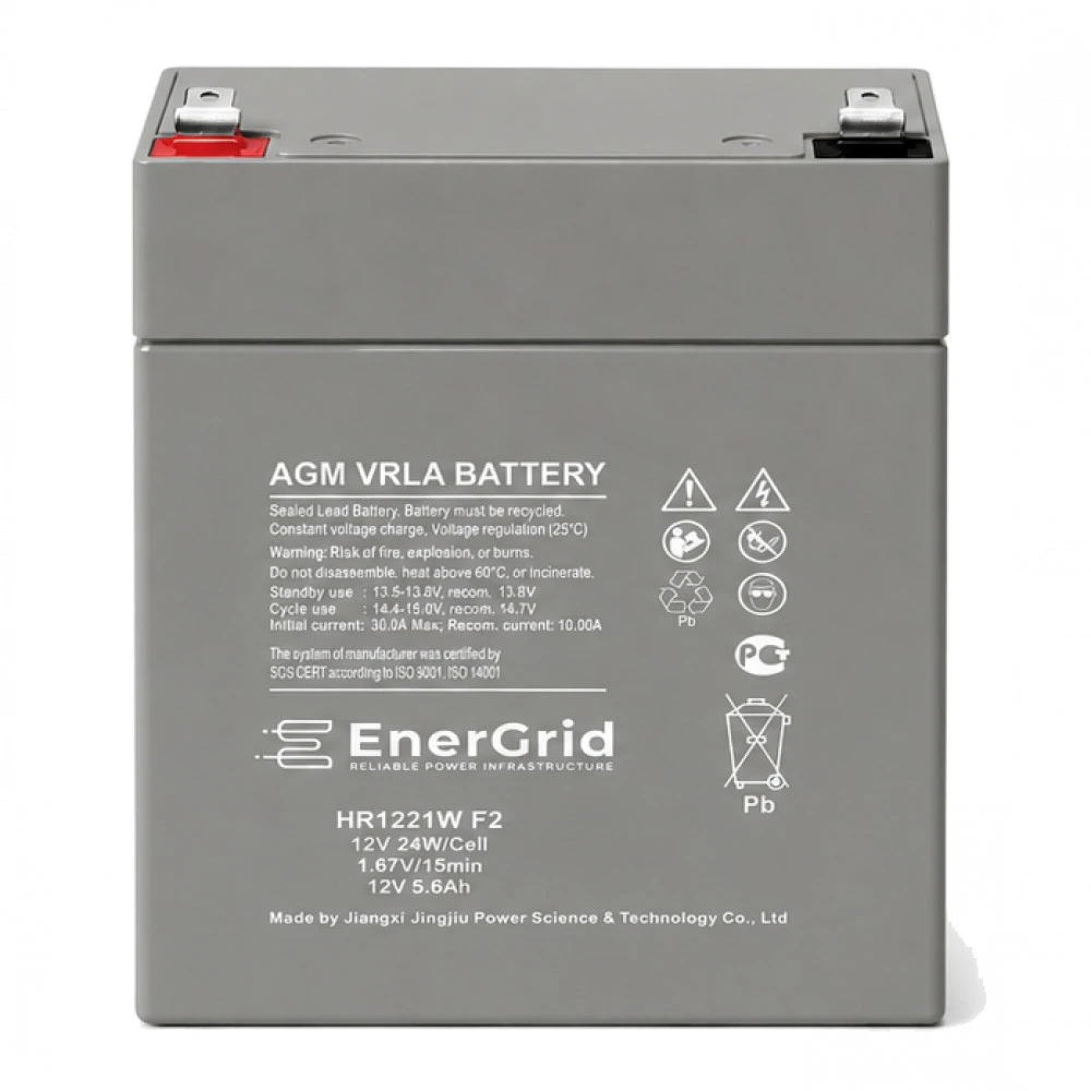 Сменные аккумуляторы АКБ для ИБП EnerGrid HR1221W F2 12 В