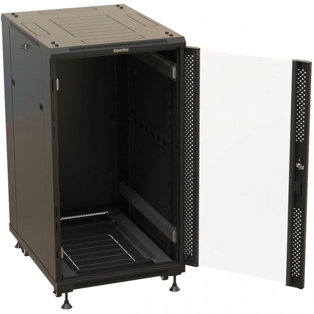 Серверный шкаф Hyperline напольный 19-дюймовый 22U 1166x600х600 мм TTBR-2266-AS-RAL9004