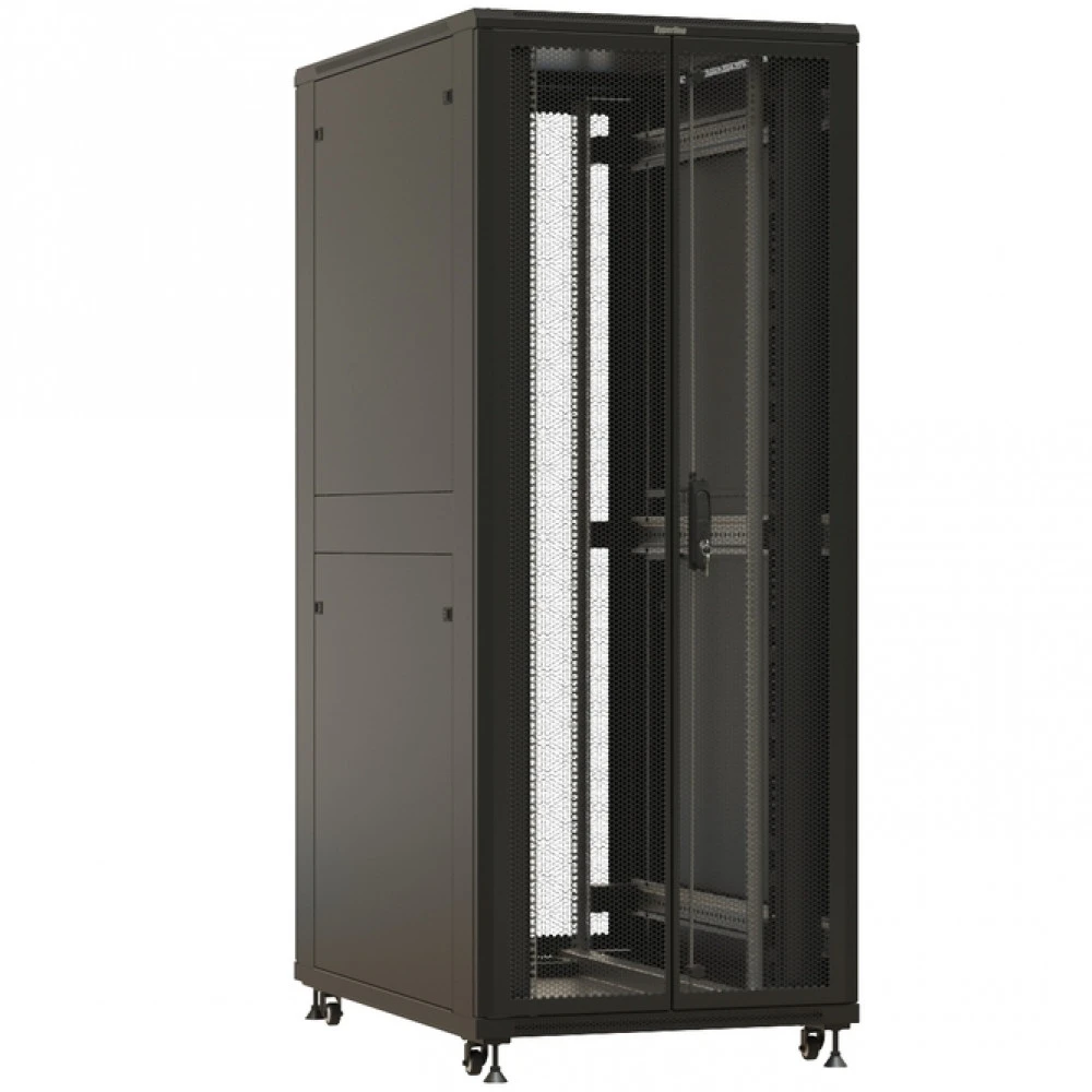 Серверный шкаф Hyperline напольный 19-дюймовый 42U 2055x800х1200 мм TTBR-4282-DD-RAL9004