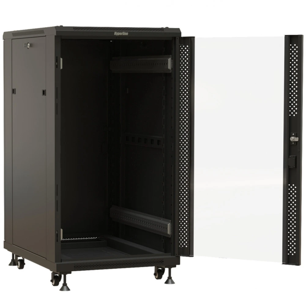 Серверный шкаф Hyperline напольный 19-дюймовый 22U 1166x600х800 мм TTBR-2268-AS-RAL9004