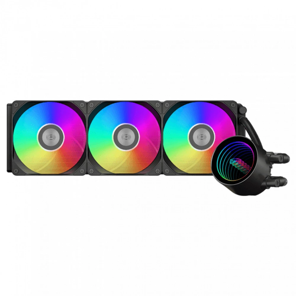 Система охлаждения PCcooler Водяное охлаждение для CPU PCCooler DA360 V2 ARGB BK TDP 300W 115X/1200/1700/1851/AM4/AM5 Черный