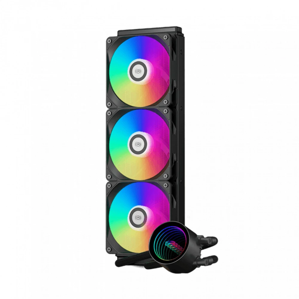 Система охлаждения PCcooler Водяное охлаждение для CPU PCCooler DA360 V2 ARGB BK TDP 300W 115X/1200/1700/1851/AM4/AM5 Черный