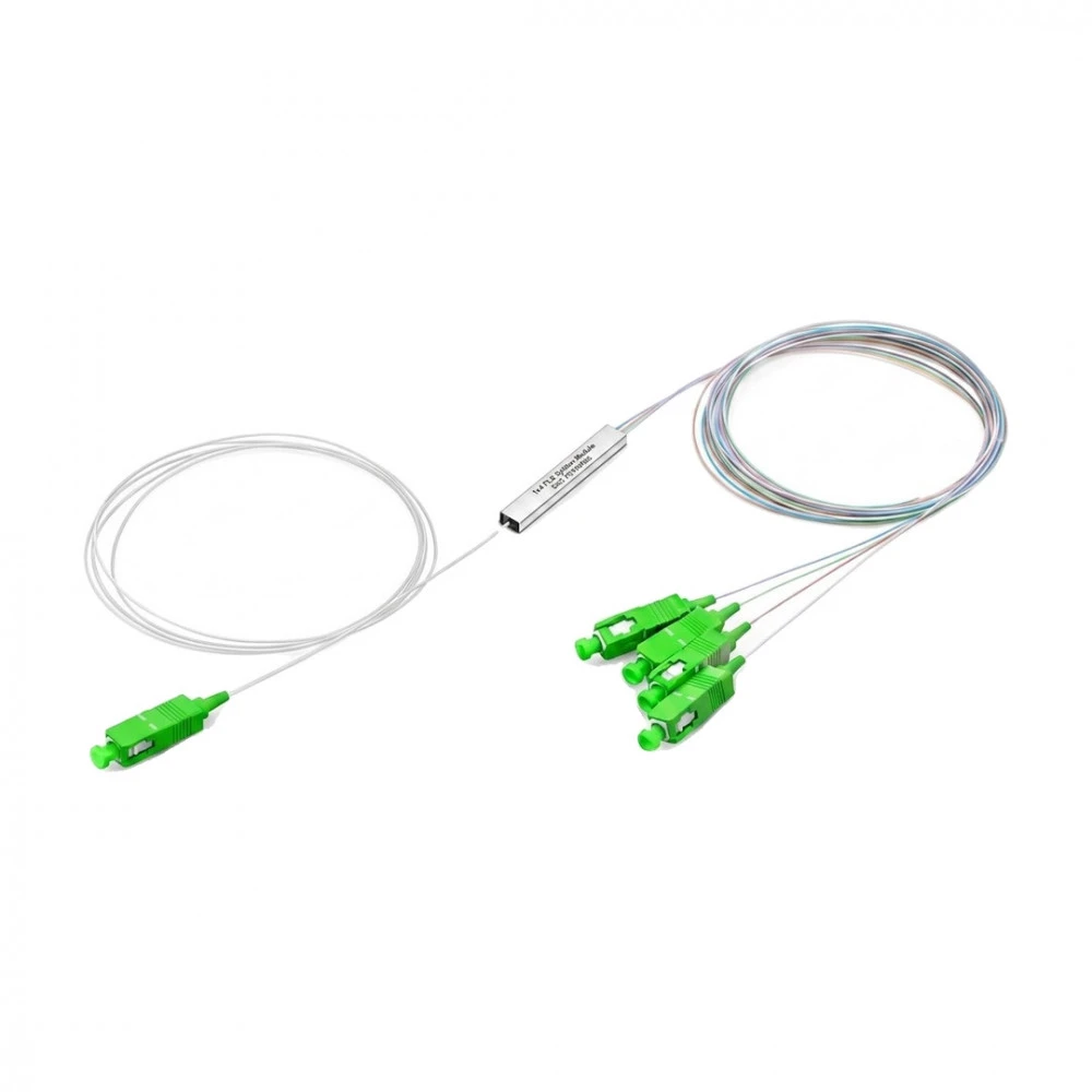 Аксессуар для оптических сетей Uni-Telco Сплиттер оптический PLC-1x4-SC/APC