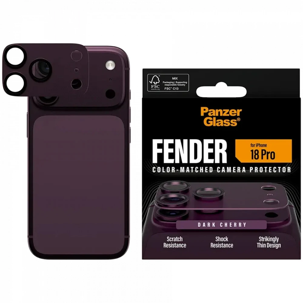 Аксессуары для смартфона PanzerGlass Защита объектива камеры Dark Cherry iPhone 18 Pro PG27428