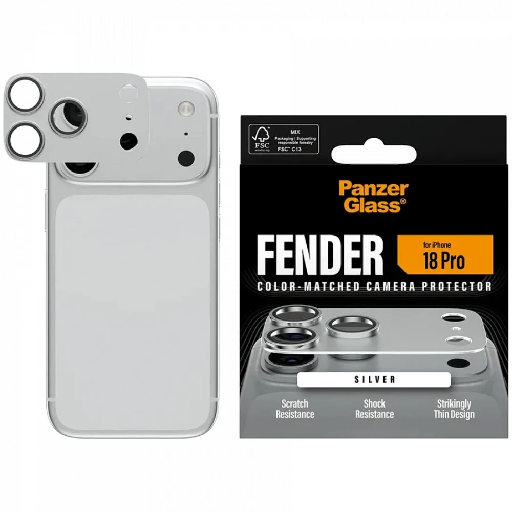 Аксессуары для смартфона PanzerGlass Защита объектива камеры Silver iPhone 18 Pro PG08180