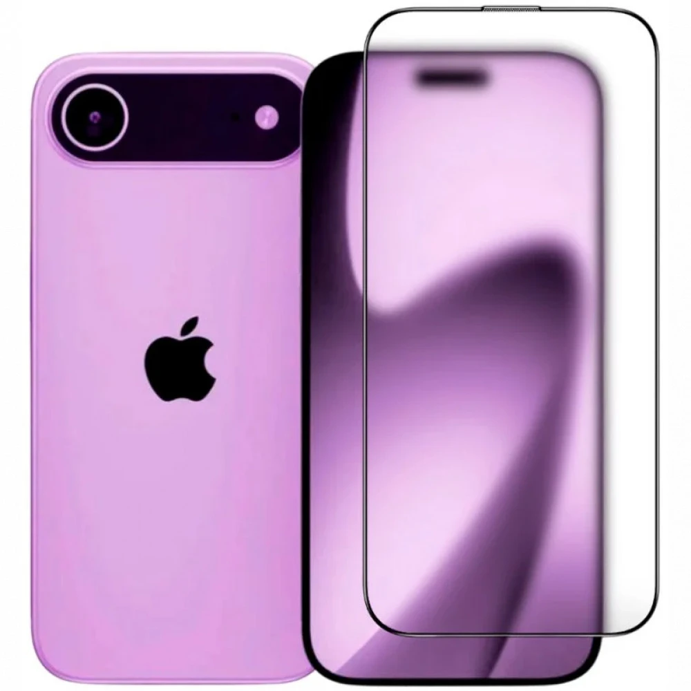Аксессуары для смартфона iLera Защитное стекло FrostedGlass 2.0 черный для экрана iPhone 17 Air ILFRGL17AIR