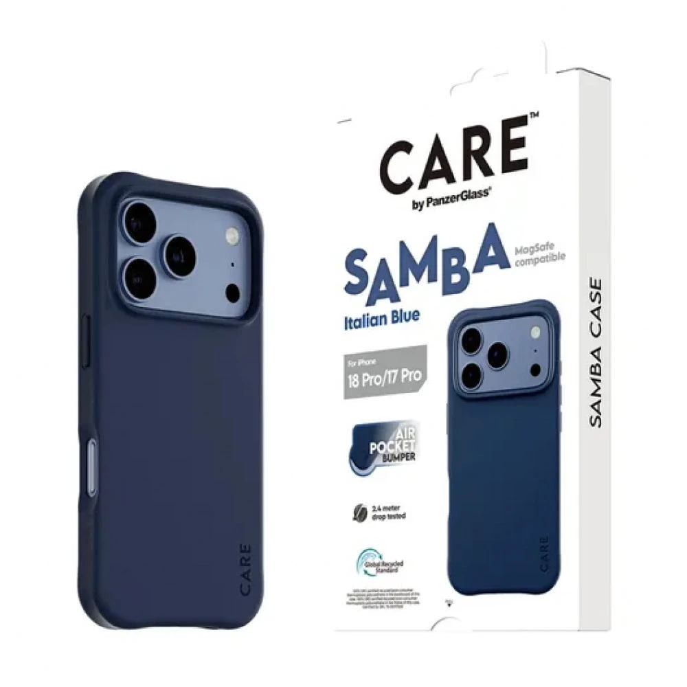 Аксессуары для смартфона PanzerGlass Защитный чехол Samba Case Italian Blue m. MagSafe iPhone 17/18 Pro CR80416