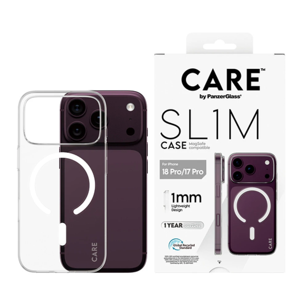 Аксессуары для смартфона PanzerGlass Защитный чехол SL1M Case Transparent w. MagSafe iPhone 18 Pro CR08831