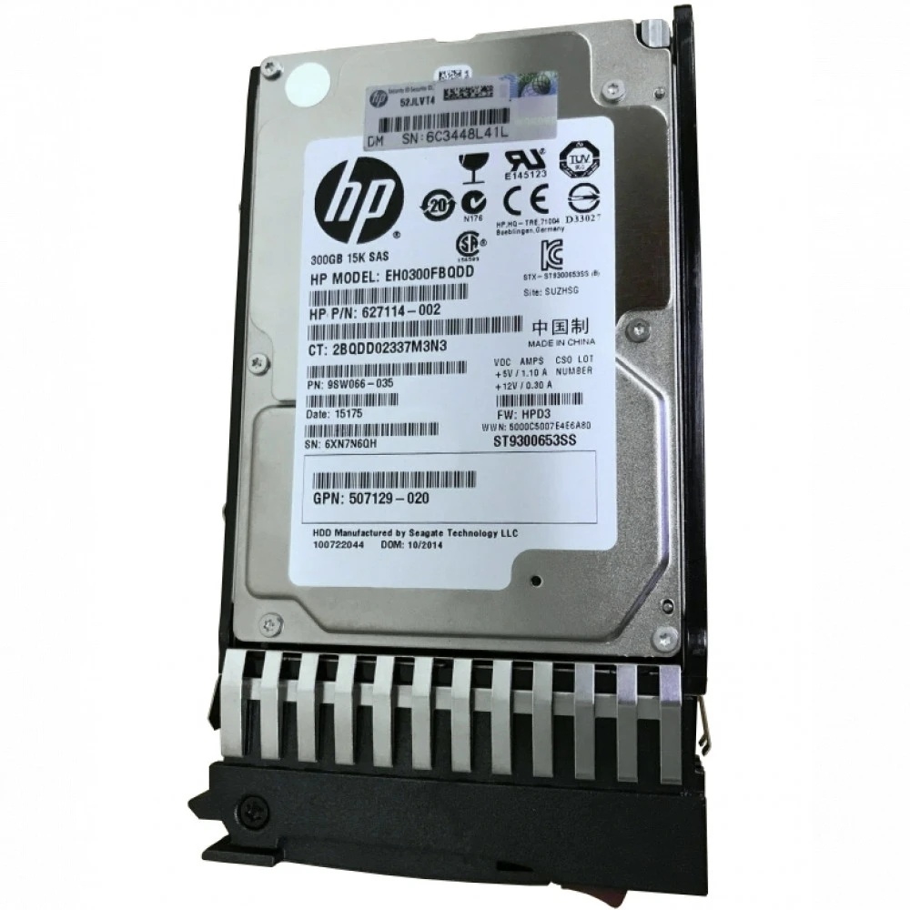 Опция для системы хранения данных СХД HPE 300GB 15K SFF M6625 SAS QR477A Диск для СХД