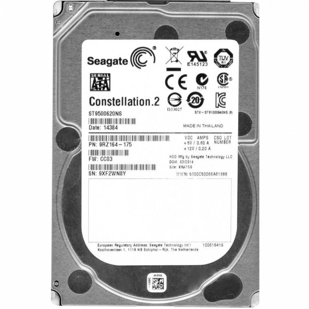 Серверный жесткий диск Seagate Constellation.2 ST9500620NS 2,5 SFF, 500 ГБ, SATA