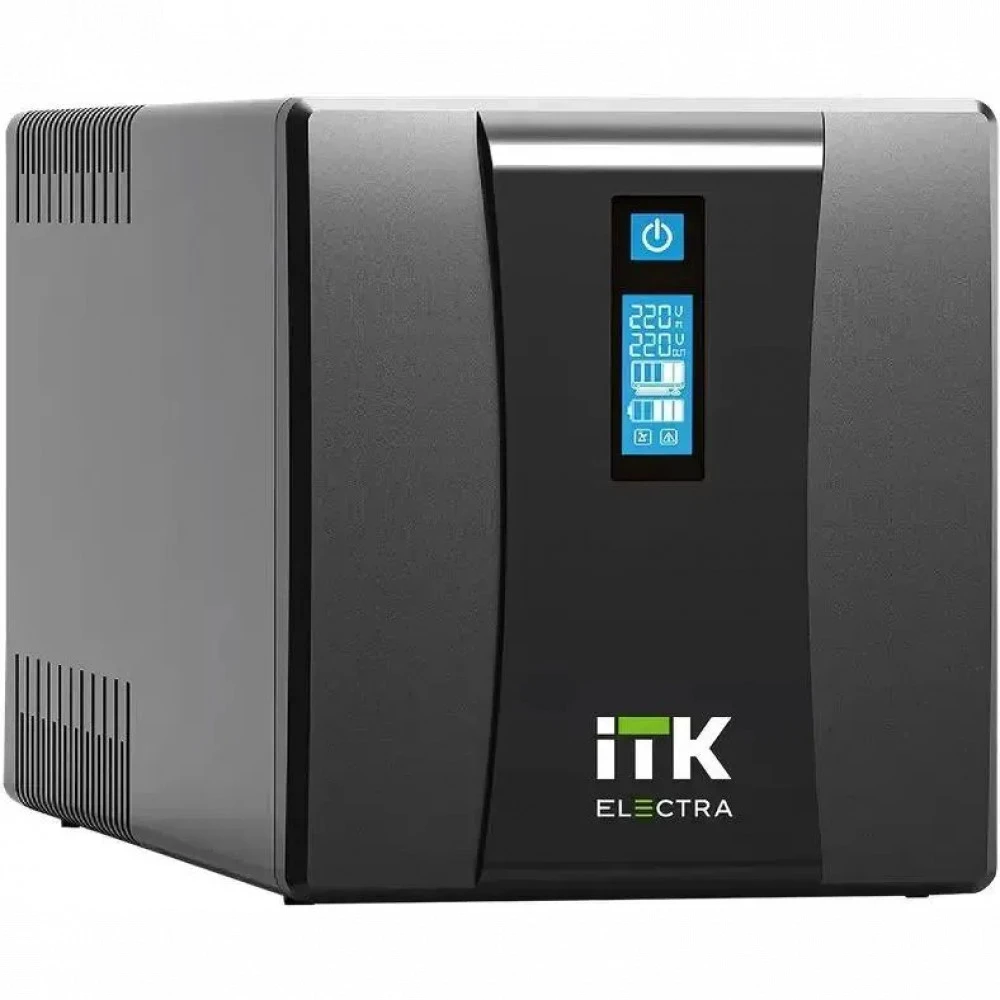 Источник бесперебойного питания ITK EET-1500VA-1-002 Линейно-интерактивные, Напольный (Tower), 1500 ВА, 900 Вт