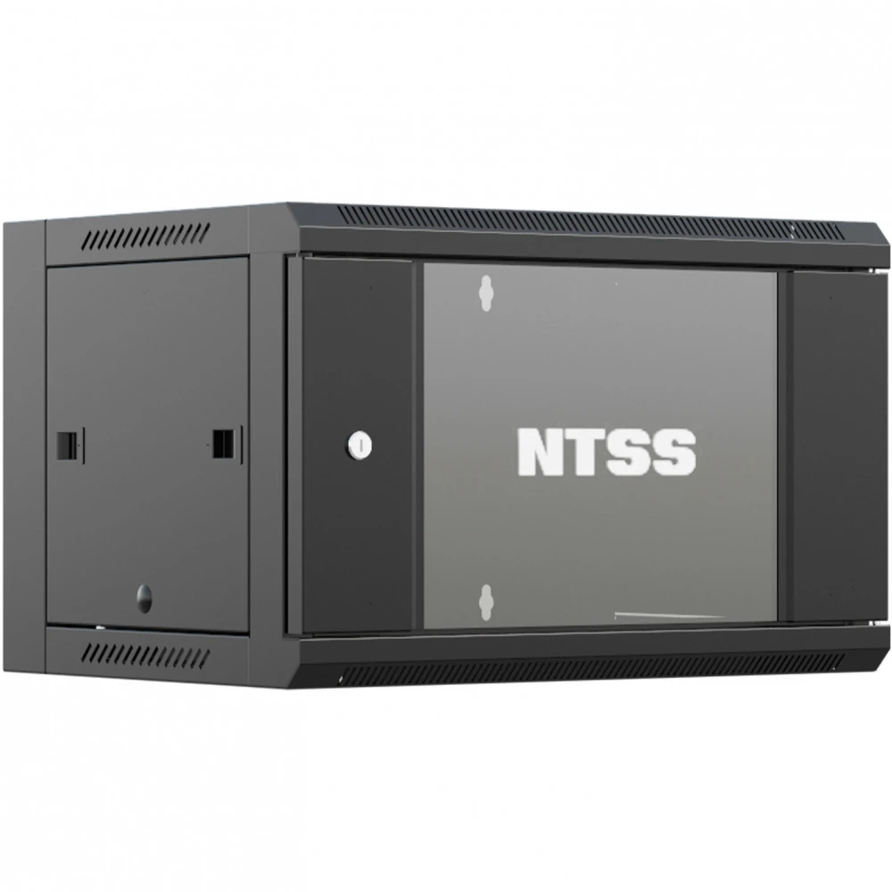 Серверный шкаф NTSS настенный 12U 570x450мм NTSS-W12U6045GS-BL