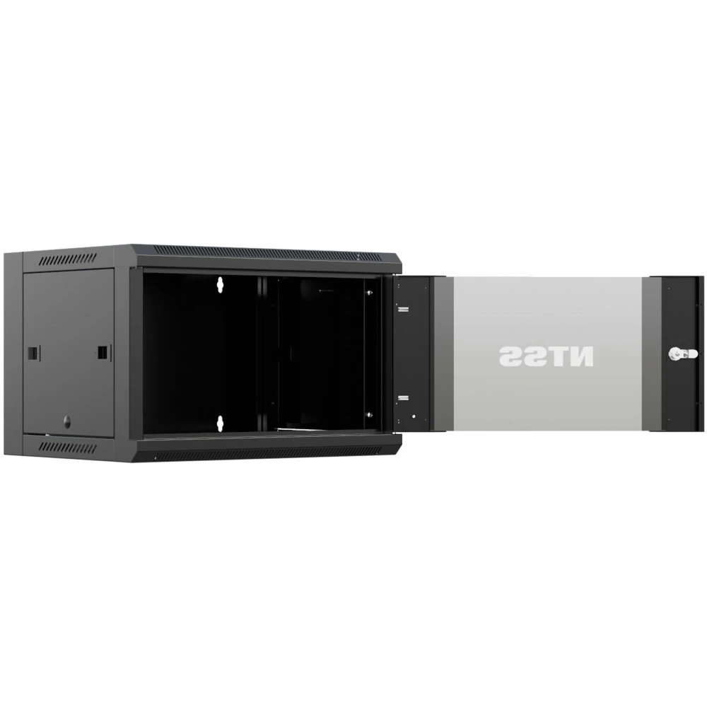 Серверный шкаф NTSS настенный 12U 570x450мм NTSS-W12U6045GS-BL