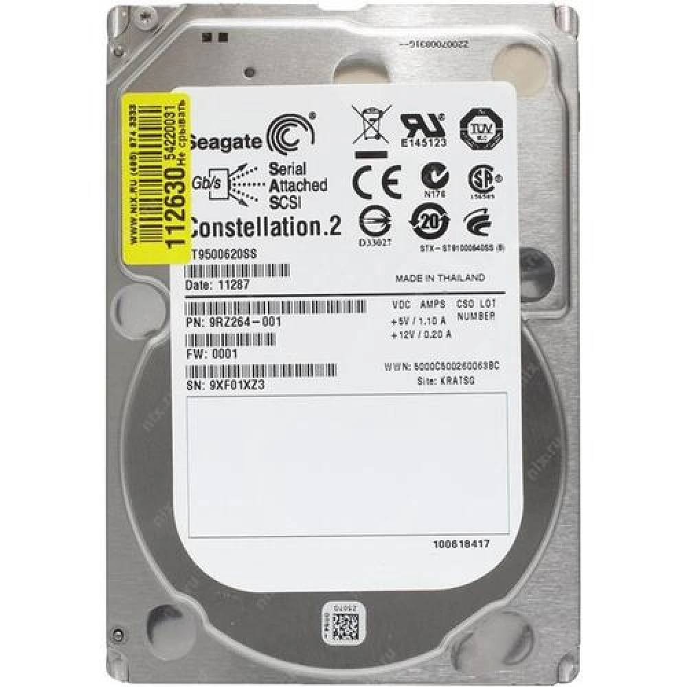 Серверный жесткий диск Seagate ST9500620SS 2,5 SFF, 500 ГБ, SAS