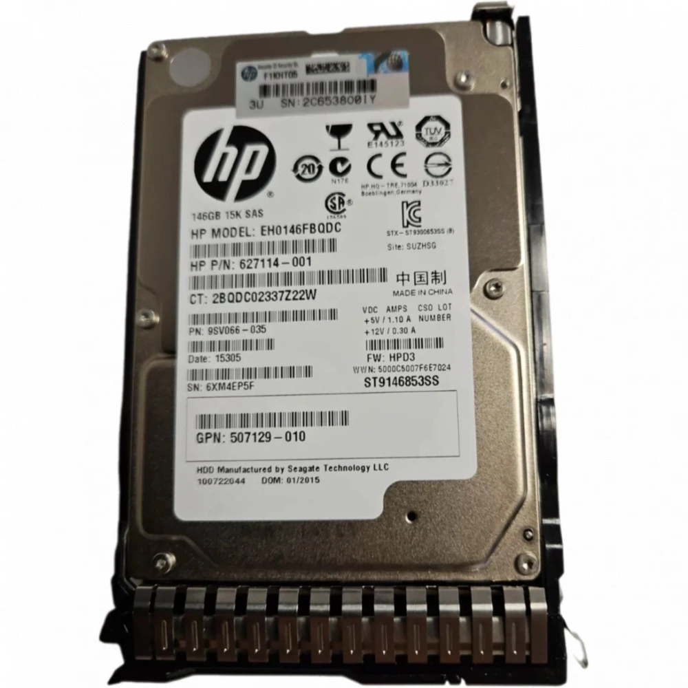 Серверный жесткий диск HPE 146GB 15K 6G SAS SFF E2D54A 2,5 SFF, 146 ГБ, SAS