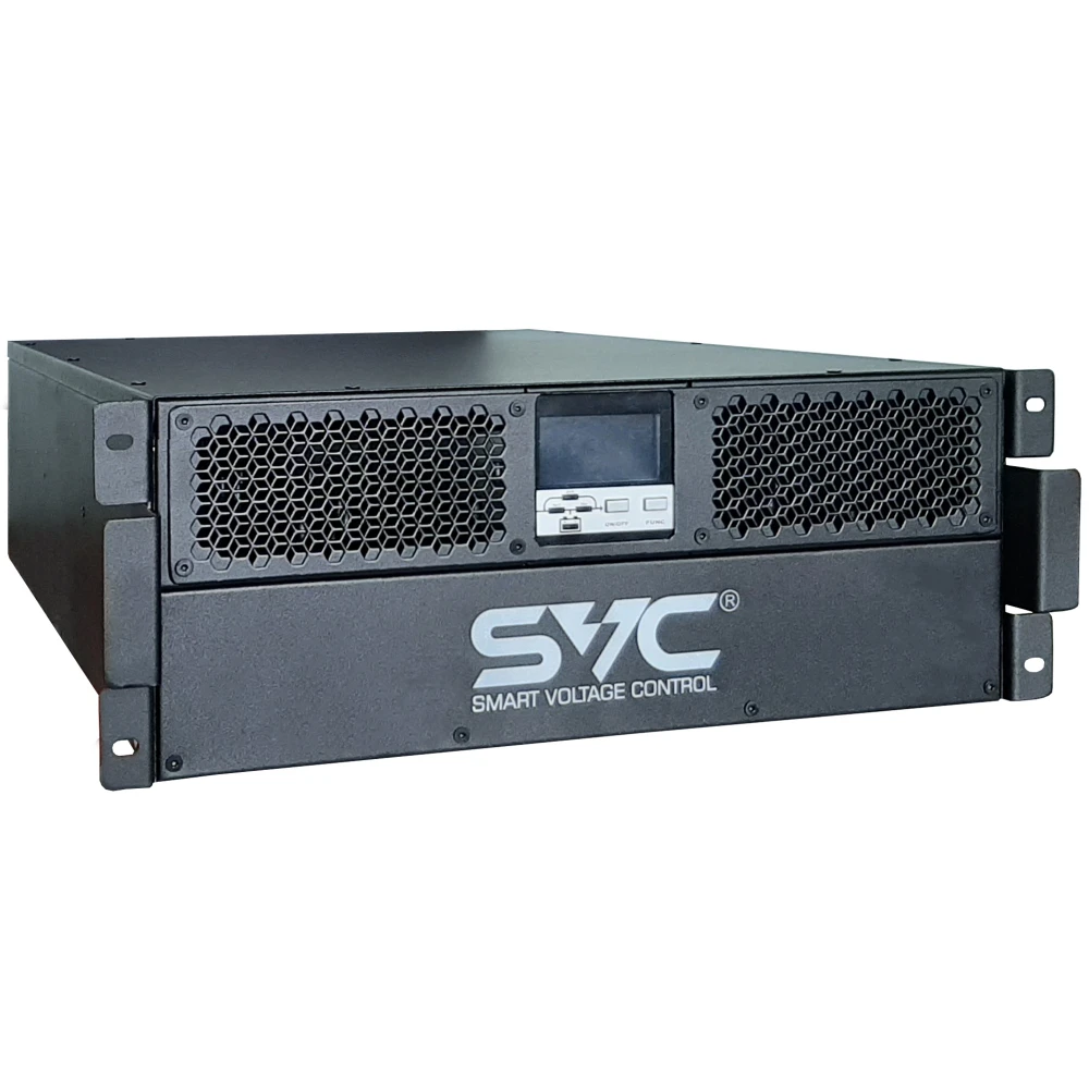 Источник бесперебойного питания SVC RT-6KL-LCD/R7 Двойное преобразование (On-Line), Стоечный (Rack), 6000 ВА, 6000 Вт