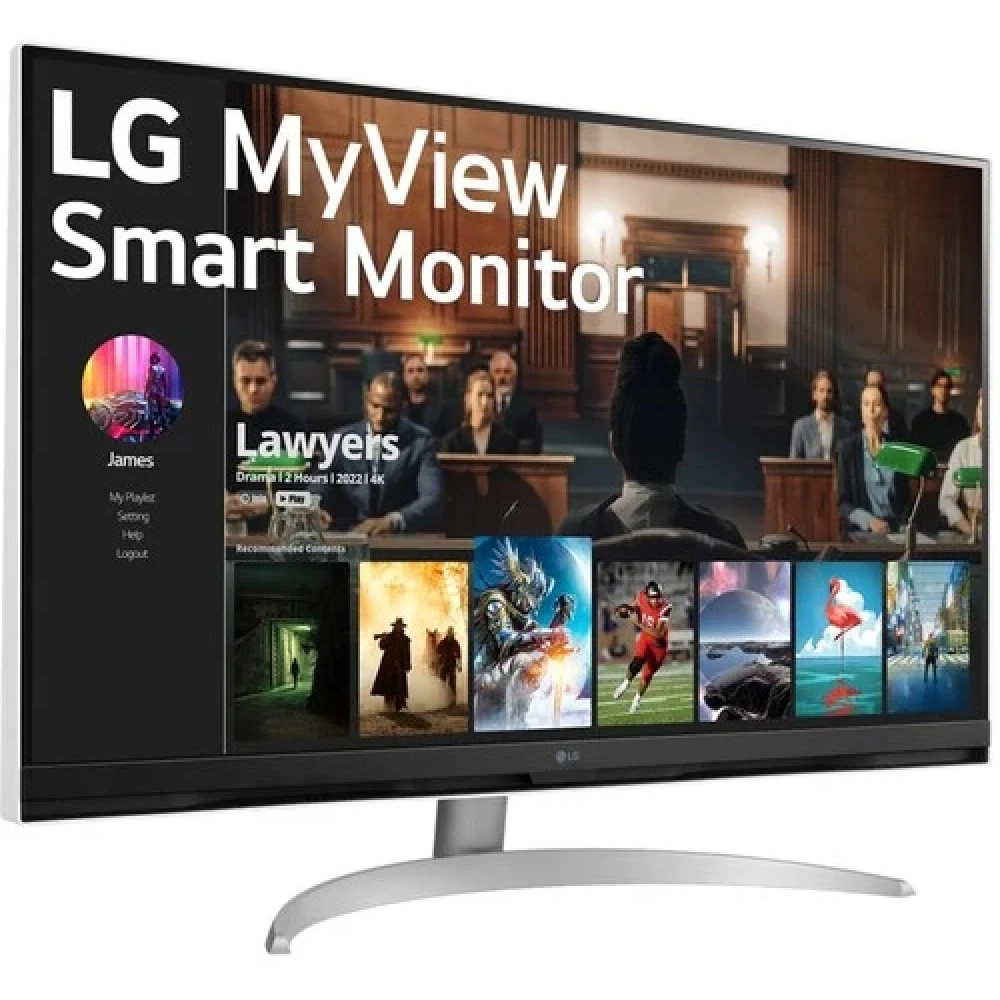 Монитор LG 32SQ700S-W 32 ", VA, 4K UHD 3840x2160 (16:9), 60 Гц