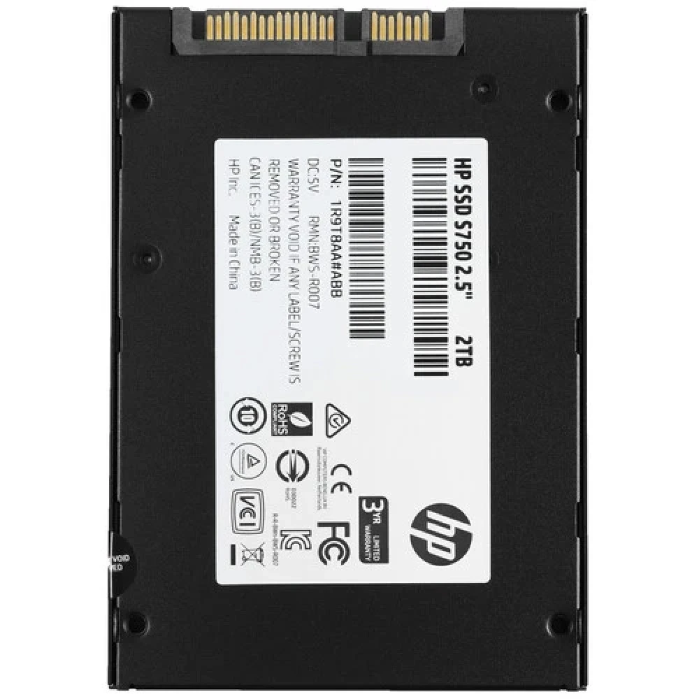 Жесткий диск HP S750 1R9T8AA#ABB SSD (твердотельные), 2 ТБ, 2.5 дюйма, SATA