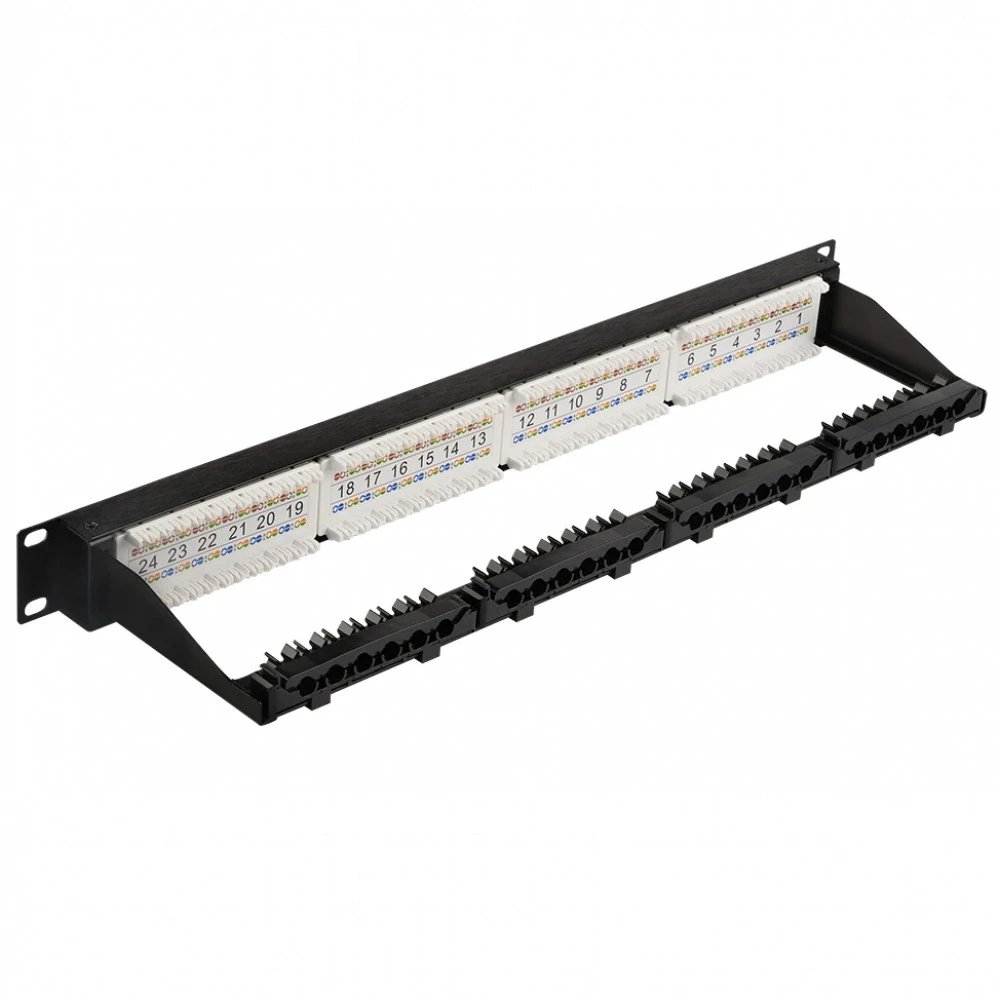 Патч-панель LANMASTER LAN-PPN24U5E 24 порта, UTP, Cat. 5e