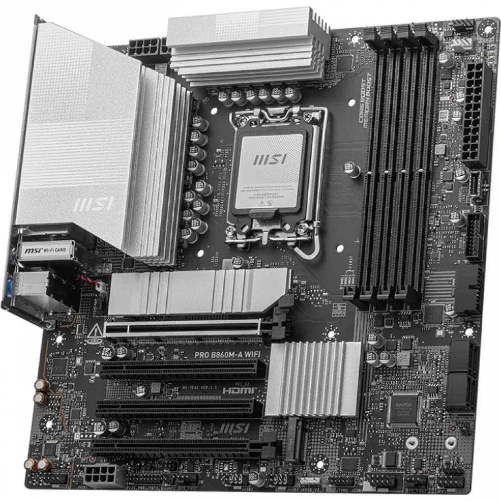 Материнская плата MSI PRO B860M-A WIFI Micro-ATX, LGA 1851