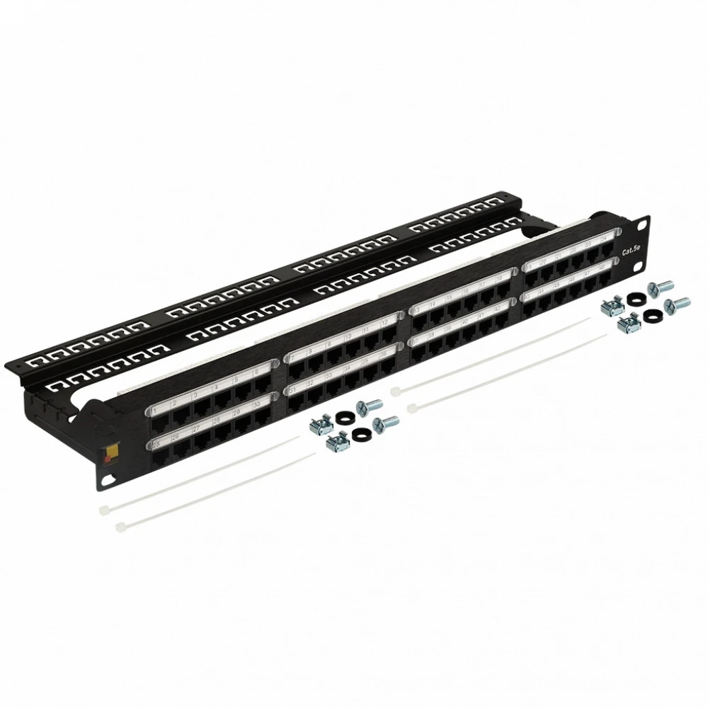 Патч-панель LANMASTER LAN-PPC48U5E 48 портов, UTP, Cat. 5e