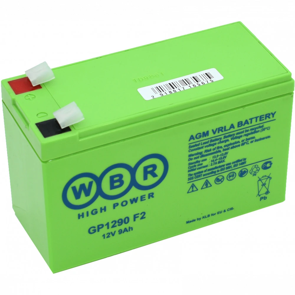 Сменные аккумуляторы АКБ для ИБП WBR GP1290 F2 GP1290 F2 WBR 12 В