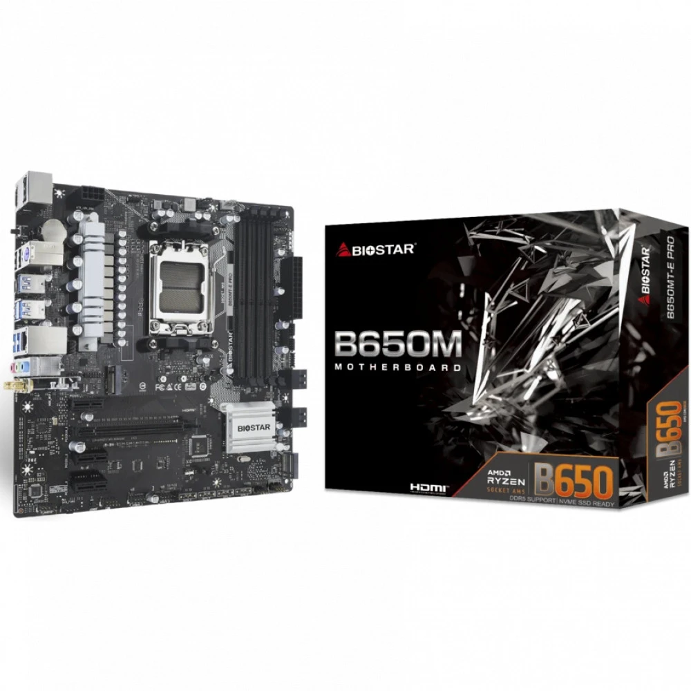 Материнская плата BIOSTAR B650MT-E Pro B650MT-E PRO Micro-ATX, AMD AM5