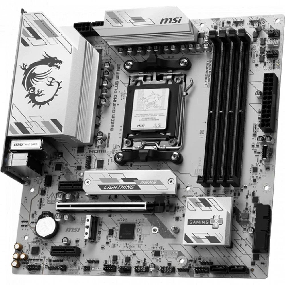 Материнская плата MSI B850M GAMING PLUS WIFI6E Micro-ATX, AMD AM5