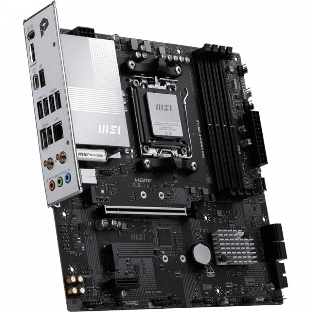 Материнская плата MSI PRO B840M-P WIFI6E Micro-ATX, AMD AM5