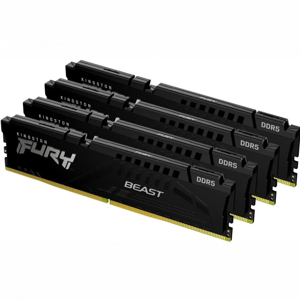 ОЗУ Kingston Fury Beast KF556C40BBK4-64 DIMM, DDR5, 64 Гб (4 х 16 Гб), 5600 МГц