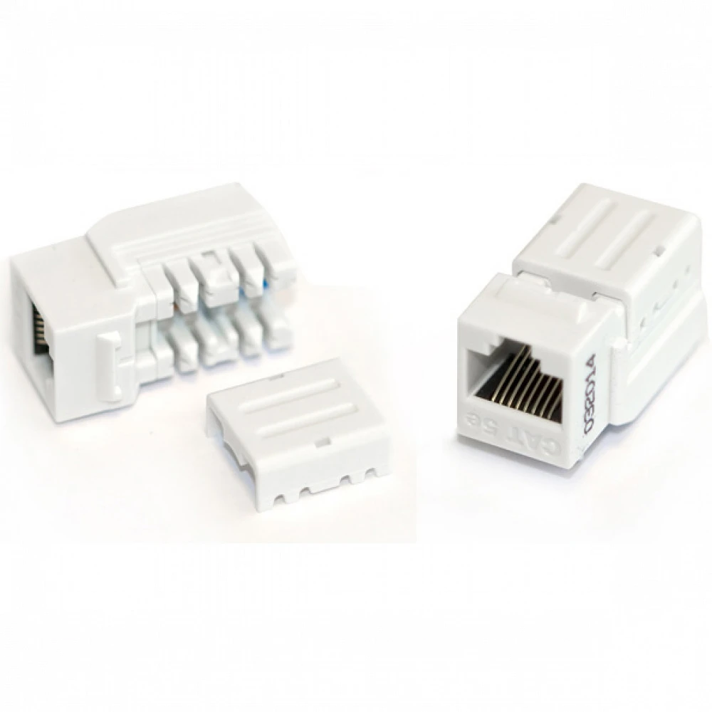 Модуль Hyperline Модуль Keystone Jack RJ-45(8P8C) категория 5e KJNE-8P8C-C5e-90-WH