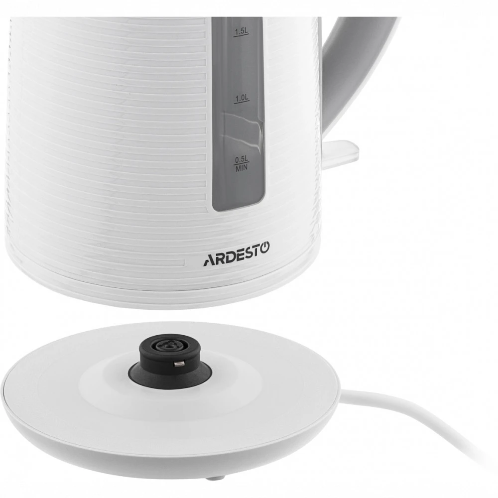 ARDESTO EKL-F17WG белый-серый Чайник, 1.7 л., 2150 Вт