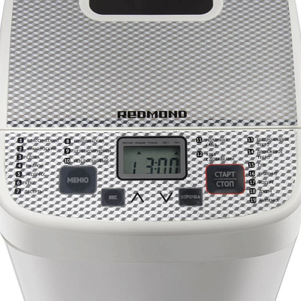 Хлебопечь Redmond RBM-1908 RBM-1908 Белый 450 Вт