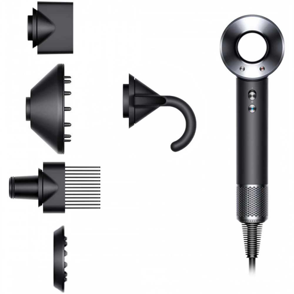 Фен Dyson Supersonic HD07 черный 386816-01 1600 Вт