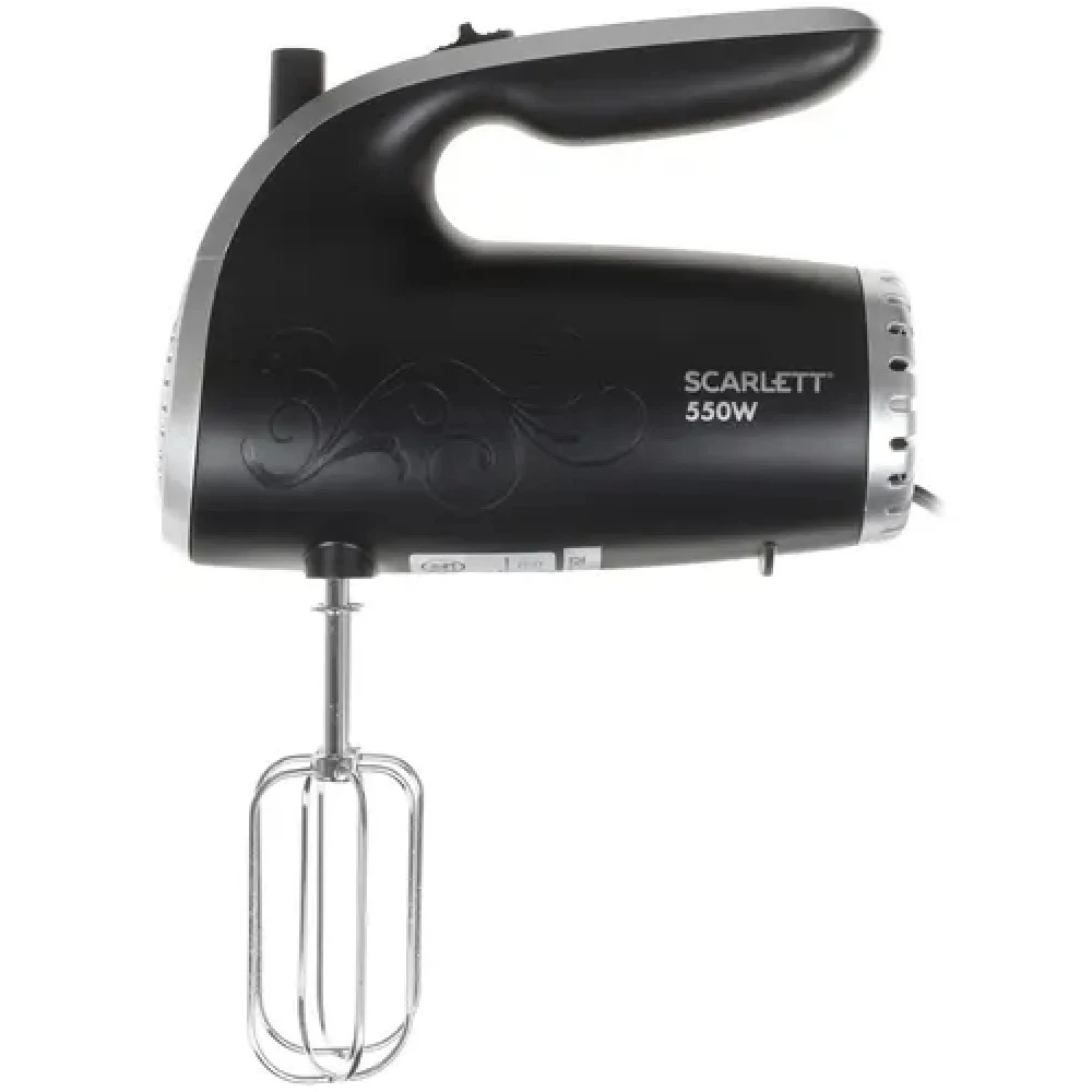 Миксер Scarlett SC-HM40S09 SC-HM40S09 черный Ручной, 550 Вт