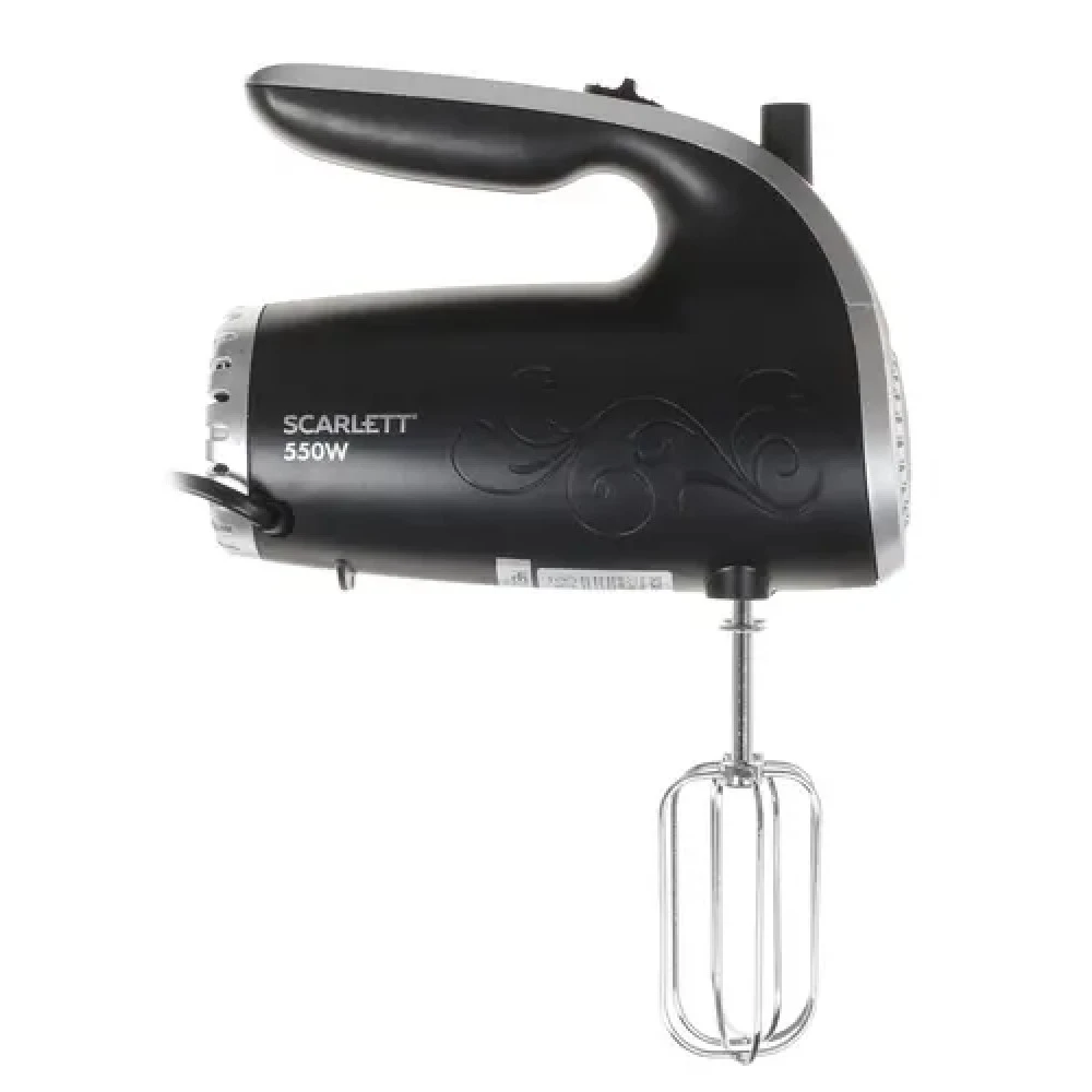 Миксер Scarlett SC-HM40S09 SC-HM40S09 черный Ручной, 550 Вт