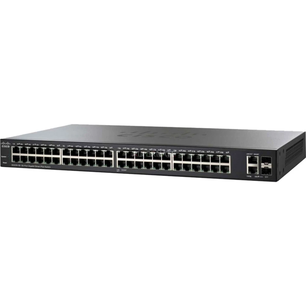 Коммутатор Cisco Small Business SF220-48 SF220-48-K9-EU 100 Base-TX (100 мбит/с), 2 SFP порта
