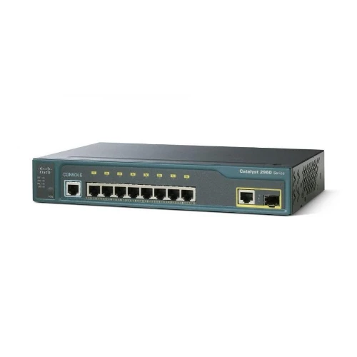Коммутатор Cisco Catalyst C2960 WS-C2960-8TC-L 100 Base-TX (100 мбит/с), 1 SFP порт