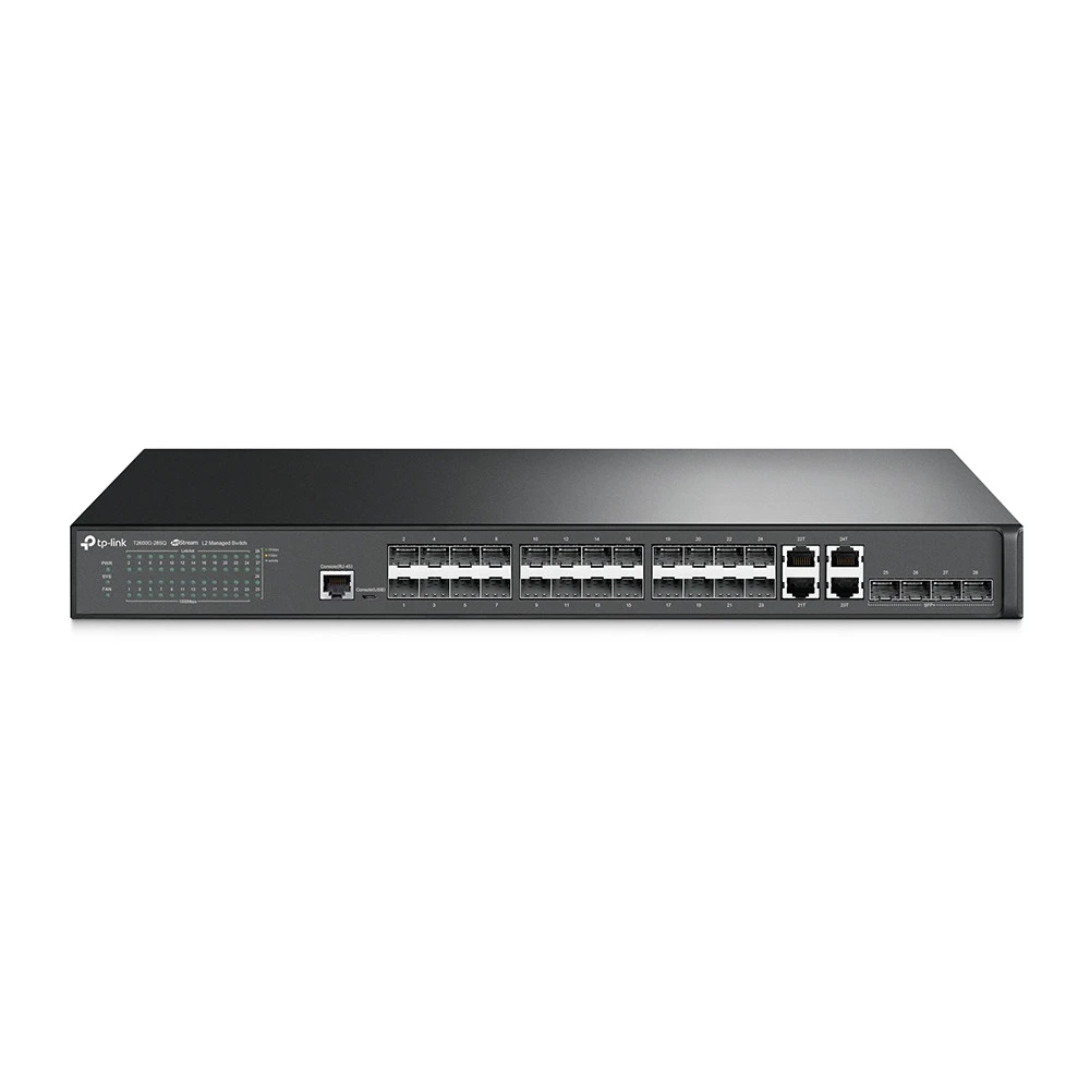 Коммутатор TP-Link JetStream T2600G-28SQ 24 SFP порта