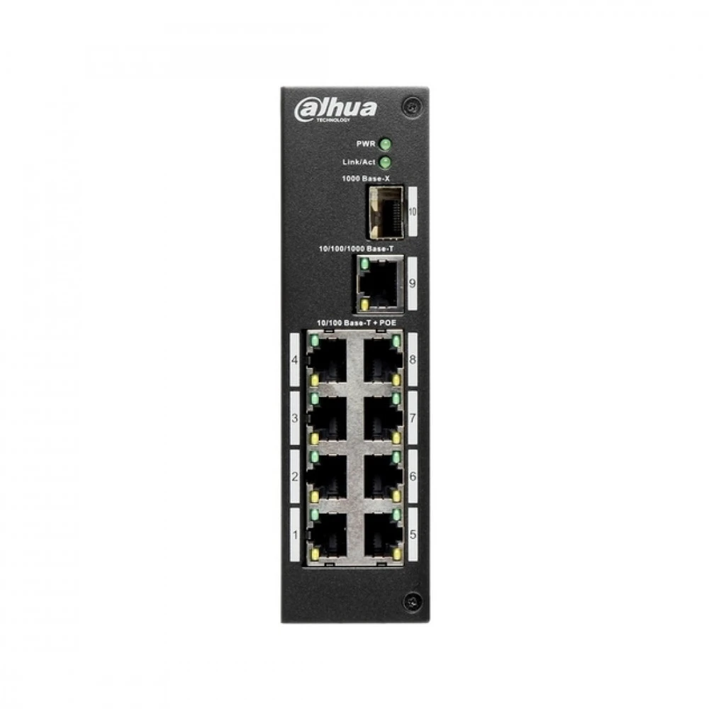 Коммутатор Dahua DH-PFS3110-8ET-96 100 Base-TX (100 мбит/с), 1 SFP порт