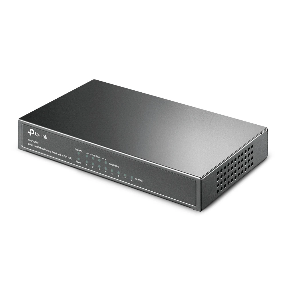 Коммутатор TP-Link TL-SF1008P TL-SF1008P(UN) 100 Base-TX (100 мбит/с)