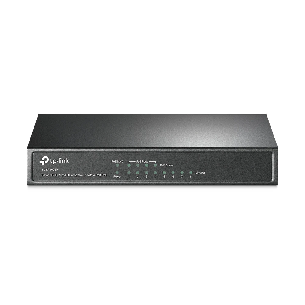 Коммутатор TP-Link TL-SF1008P TL-SF1008P(UN) 100 Base-TX (100 мбит/с)