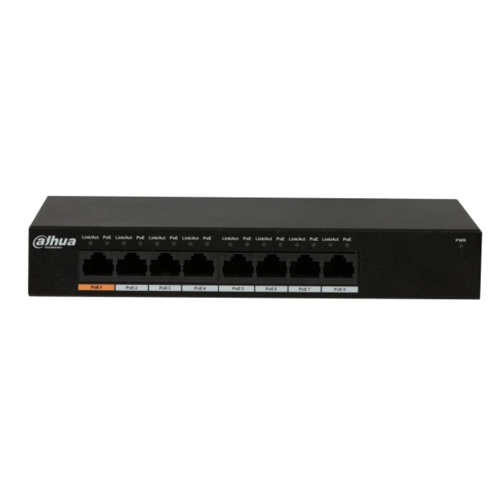 Коммутатор Dahua DH-PFS3008-8GT 1000 Base-TX (1000 мбит/с)